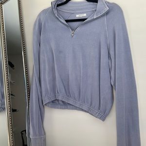 Cropped PanSun half-zip